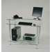 43" W Glass Computer Desk