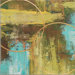 Aller Chartreuse by St. Germain Contemporary Art - 32" x 32"