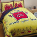 Monsters Duvet Set in Yellow and Blue