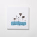 Double Flower Bed Textile Wall Print