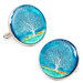 Hand Painted Connecticut State Quarter Cufflinks