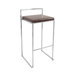 Fuji Stacker Barstool in Brown