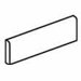 Continental Slate 3" x 12" Bullnose in Brazilian Green