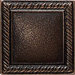 Ion Metals 2" x 2" Decorative Rope Accent Tile in Antique Bronze