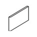 Rittenhouse Square 3" x 6" Bullnose on 3" Side in White
