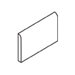 Rittenhouse Square 3" x 6" Bullnose on 6" Side in Kohler White