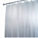 EVA Frost Extra Long Chlorine Free Shower Curtain/Liner in White