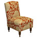 Athens Bittersweet Fabric Slipper Chair