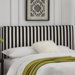 Striped Upholstered Headboard