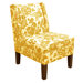 Wingback Flower Side Chair