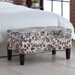 Silsila Fabric Storage Bedroom Bench