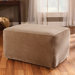 Stretch Stripe Ottoman Slipcover