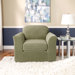 Stretch Squares Two Piece Chair Slipcover