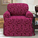 Scroll Classic Club Chair T Cushion Skirted Slipcover
