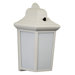 23W One Light Outdoor Wall Lantern in White