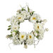 20" Peony Hydrangea Wreath in White