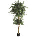 72" Silk Double Ball Ficus Tree in Green