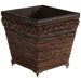 Lacquered Square Decorative Planter