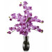 Phalaenopsis with Vase Silk Flower Arrangement in Mauve