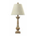 Small Post Table Lamp in Bleached Wood