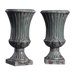 French Reproduction Ceramic Vase in Alto Grey (Set of 2)