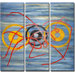 3 Piece 'Blood Rings' Canvas Art Set