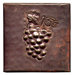 Grapes 4" x 4" Copper Tile
