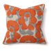 African Mod Leopard Print Pillow in Orange