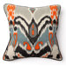 African Mod 18" Ikat Print Pillow
