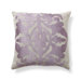 Baroque and Roll Crest Pillow in Plum