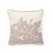 Illusion Flora Pillow in Purple Embroidered