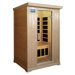 2-Person Infrared Sauna with Eight Carbon Heaters and Color Therapy Lights