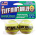 Junior Tuff Mint Ball Dog Toy in Bright Yellow
