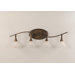 Swoop 4 Light Bathroom Bar with Frosted Crystal Glass Shade