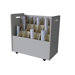 Mobile Wood Roll File with 21 Compartments for Blueprints