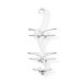 Bird Bath Molded Shower Caddy in White