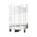 Strip Mirrored Wall Art in Clear (Set of 7)