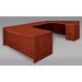 Fairplex Executive Work Station U Desk with Grommet Holes