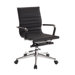 Pantera Metal and Synthetic Low-Back Leather Office Chair