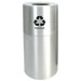 35 Gallon Aluminum Series Recycling in Satin Clear Coat