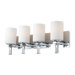 Crystal Four Light Bath Vanity in Chrome