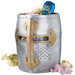 Crusader's Great Helm Gothic Trash Bin in Faux Metal