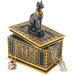 Royal Bastet Egyptian Box in Gold and Ebony