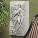 Cupid and Psyche Sculptural Wall Frieze in Antique Stone