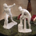The Classic Greek Sculptures Le Gladiator Borghese and Hermes with Sandal Set