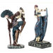 Sunburst and Fan Dancer Art Deco Dancer Sculpture