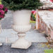 Chateau Elaine Authentic Large Iron Urns (Set of 2)