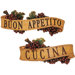 Abbondanza Sculptural Wall Plaque (Set of 4)