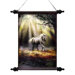Glimpse of a Mystic Unicorn Canvas Wall Scroll Tapestry