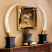 British Colonial Elephant Tusk Sculptural Trophy